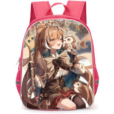 Hololive Nanashi Mumei Backpack School Bag StudentPack - Nanashi Mumei Holding Bird Smiling Portrait