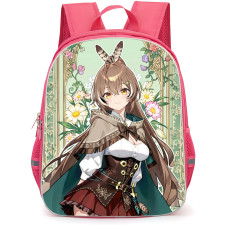 Hololive Nanashi Mumei Backpack School Bag StudentPack - Nanashi Mumei Smiling Portrait Flower Poster