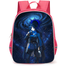 Hololive Ouro Kronii Backpack School Bag StudentPack - Ouro Kronii Fierce Galaxy Portrait Poster