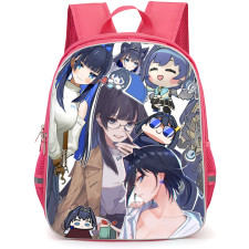 Hololive Ouro Kronii Backpack School Bag StudentPack - Ouro Kronii Fierce Portrait Collage