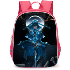 Hololive Ouro Kronii Backpack School Bag StudentPack - Ouro Kronii Staff Fierce Portrait Poster