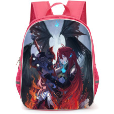 Hololive Elizabeth Rose Bloodflame Backpack School Bag StudentPack - Elizabeth Rose Bloodflame Holding Sword Fierce Portrait Poster