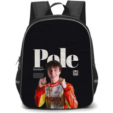 IndyCar Series David Malukas Backpack School Bag StudentPack - David Malukas Pole Portrait Poster