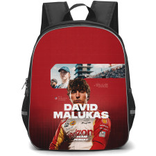 IndyCar Series David Malukas Backpack School Bag StudentPack - David Malukas Team Portrait Poster