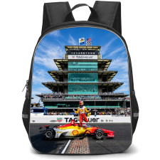 IndyCar Series Josef Newgarden Backpack School Bag StudentPack - Josef Newgarden Celebrating Car Crowd Portrait