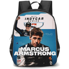 IndyCar Series Marcus Armstrong Backpack School Bag StudentPack - Marcus Armstrong Fierce Team Portrait Poster