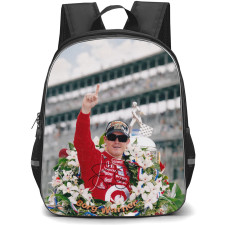 IndyCar Series Scott Dixon Backpack School Bag StudentPack - Scott Dixon Wearing Shades Smiling Portrait