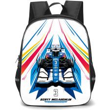 IndyCar Series Scott McLaughlin Backpack School Bag StudentPack - Scott McLaughlin 2021 Rookie Poster