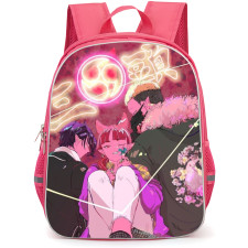 Welcome to Demon School Iruma Kun Backpack StudentPack - Characters Sitting Red Background