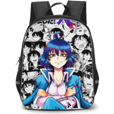 Welcome to Demon School Iruma Kun Iruma Suzuki Backpack StudentPack - Iruma Suzuki Black and White Collage Background