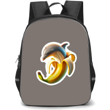 Italian Brainrot Bananita Dolfinita Backpack StudentPack - Bananita Dolfinita 3D Art Sticker