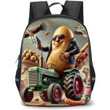 Italian Brainrot Bulbito Bandito Traktorito Backpack StudentPack - Bulbito Bandito Traktorito 3D Art Poster
