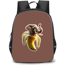 Italian Brainrot Elephantuchi Bananuchi Backpack StudentPack - Elephantuchi Bananuchi 3D Art Die Cut Sticker