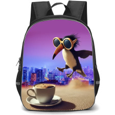 Italian Brainrot Frulli Frulla Backpack StudentPack - Frulli Frulla 3D Art On Purple City Background
