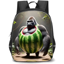 Italian Brainrot Gorillo Watermellondrillo Backpack StudentPack - Gorillo Watermellondrillo Standing In The Forest Poster