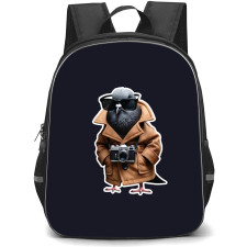 Italian Brainrot Spijuniro Golubiro Backpack StudentPack - Spijuniro Golubiro Standing 3D Sticker