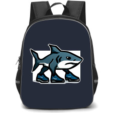 Italian Brainrot Tralalero Tralala Backpack StudentPack - Tralalero Tralala Dark Illustration Art Poster