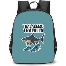 Italian Brainrot Tralalero Tralala Backpack StudentPack - Tralalero Tralala Illustration Art Sticker