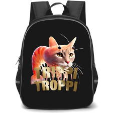 Italian Brainrot Trippi Troppi Backpack StudentPack - Trippi Troppi 3D Art On Black Background