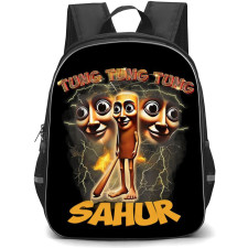 Italian Brainrot Tung Tung Tung Sahur Backpack StudentPack - Tung Tung Tung Sahur Baseball Bat Meme Poster