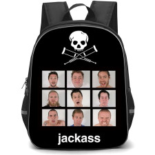 Jackass Best And Last Backpack School Bag StudentPack - Jackass Best And Last Iconic Cast Expression Collage Poster