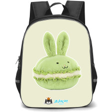 Jellycat Food and Drinks Backpack StudentPack - Dainty Dessert Bunny Macaron Portrait