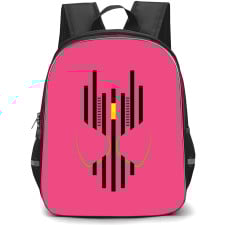 Kamen Rider Decade Backpack StudentPack - Decade Head Logo In Pink Background
