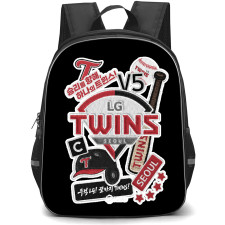 KBO LG Twins Backpack School Bag StudentPack - LG Twins Vintage Patch Collage Poster