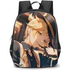 Kagamine Rin & Len Backpack StudentPack - Kagamine Rin & Len Kagamine Len Side Portrait Biting Gloves