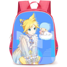 Kagamine Rin & Len Backpack StudentPack - Kagamine Rin & Len Kagamine Len Side Portrait Blue Background