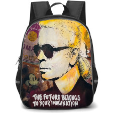 Karl Lagerfeld Backpack School Bag StudentPack - Future Belongs Pop Art Poster