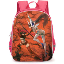 Kill La Kill Backpack School Bag StudentPack - Kill La Kill Ryuko Matoi And Kiryuin Satsuki Fighting Anime Art Poster