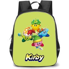 Kirby Backpack StudentPack - Beam Leaf Spear Sword Kirby Team Sticker