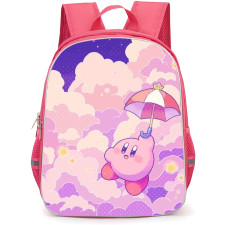 Kirby Backpack StudentPack - Kirby Floating On Sky Background