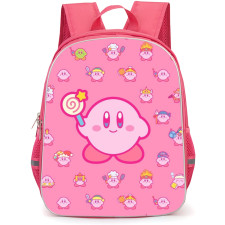 Kirby Backpack StudentPack - Kirby Forms On Pink Background