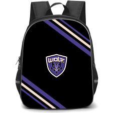 Wolf Pack FC Backpack School Bag StudentPack - Wolf Pack FC Large Logo With Stripe