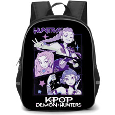 K-Pop Demon Hunters Backpack StudentPack - Character Illustration Cartoon Art Purple Huntrix