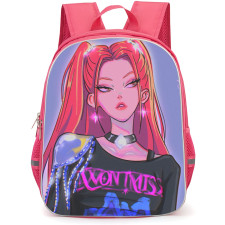 K-Pop Demon Hunters Mira Backpack StudentPack - Avatar Portrait Illustration Art Retro Art