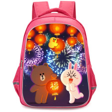 Lines Friends Backpack StudentPack - Lines Friends Celebration Lunar New Year 2018 Poster