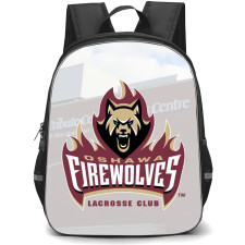 Oshawa FireWolves Backpack School Bag StudentPack - Logo Sky Background