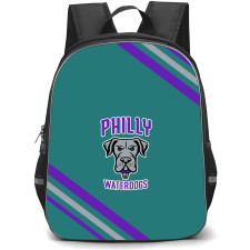 Philadelphia Waterdogs Backpack School Bag StudentPack - Large Logo With Stripe