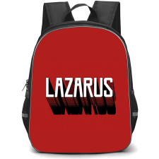 Lazarus Backpack School Bag StudentPack - Series Typography In Red Background