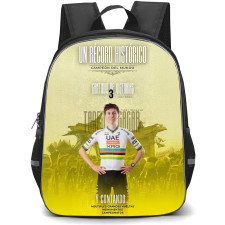 Le Tour De France Tadej Pogacar Backpack School Bag StudentPack - Tadej Pogacar Historic Achievement Editorial Portrait Poster