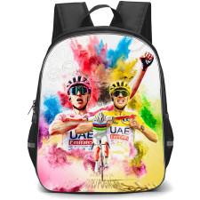 Le Tour De France Tadej Pogacar Backpack School Bag StudentPack - Tadej Pogacar Multi Event Champion Color Splash Poster