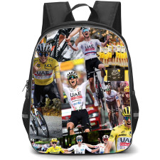 Le Tour De France Tadej Pogacar Backpack School Bag StudentPack - Tadej Pogacar Winning Moment Collage Poster