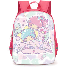 Little Twin Stars Sanrio Backpack School Bag StudentPack - Little Twin Stars Sanrio Laying In Cloud Portrait Series Poster