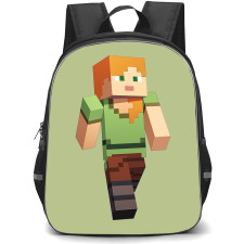 Minecraft Alex Backpack StudentPack - Alex Walking Portrait