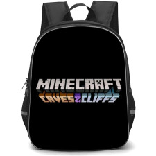 Minecraft Backpack StudentPack - Minecraft Cave And Cliffs Series Logo