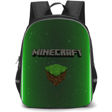 Minecraft Backpack StudentPack - Minecraft Green Neon Series Logo
