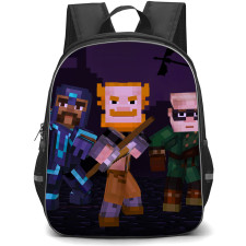 Minecraft Backpack StudentPack - Minecraft Story Mode Characters Fierce Banner
